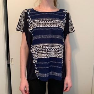 J.Crew Cross Stitch T-shirt